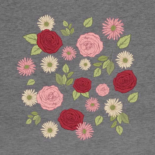 Vintage Roses Pattern by SWON Design